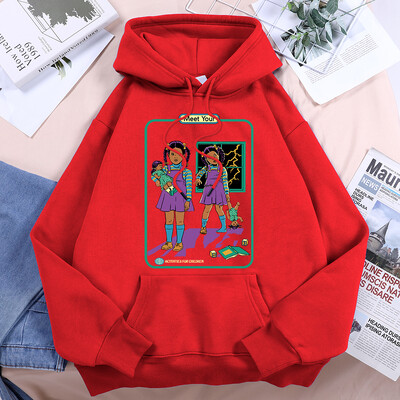 Upoznajte svoju In The Dark Ženske majice s kapuljačom Vintage Creativty Sweatshirts Hipsterska prevelika klasična jednostavna odjeća s kapuljačom