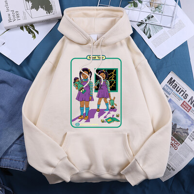 Upoznajte svoju In The Dark Ženske majice s kapuljačom Vintage Creativty Sweatshirts Hipsterska prevelika klasična jednostavna odjeća s kapuljačom