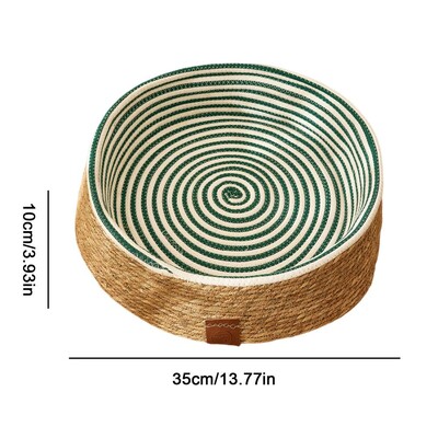 PE ratan țesut pat pentru pisici șezlong din răchită pat pentru câini Placă de zgâriat pisici confortabil cuib de pisoi Mobilier pentru animale de companie pentru zgâriat iepuri