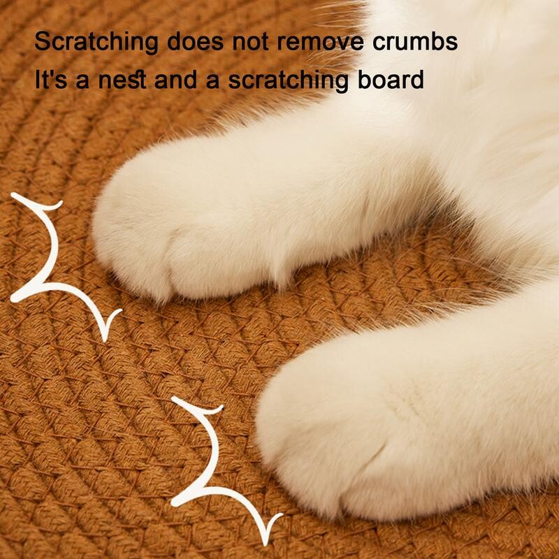 PE ratan țesut pat pentru pisici șezlong din răchită pat pentru câini Placă de zgâriat pisici confortabil cuib de pisoi Mobilier pentru animale de companie pentru zgâriat iepuri