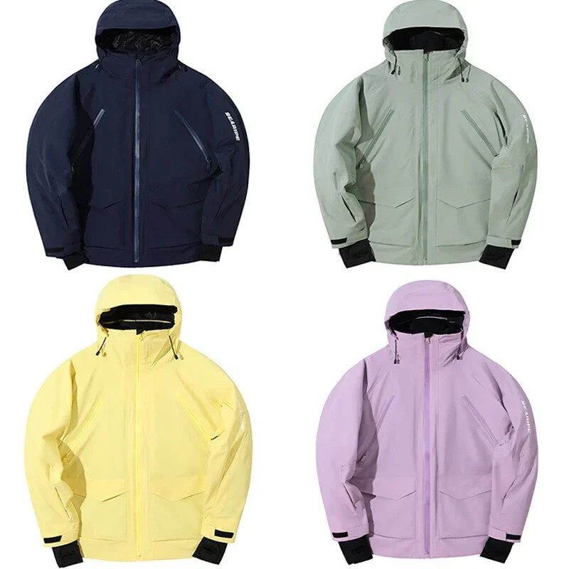 Jachete de schi, iarnă, rezistente la vânt, haine de schi, îmbrăcăminte pentru zăpadă, sport în aer liber, pentru adulți, îmbrăcăminte pentru snowboard, cusături calde, 2025, topuri