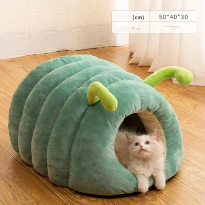 Iarna confortabilă casă pentru animale de companie câini cuib moale canisa peșteră de dormit pisică câine cățeluș corturi îngroșate calde cuib pat pentru câini de talie mică