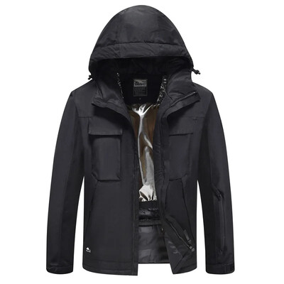 Uued suusajoped Winter Thermal Plus puuvillased kapuutsiga mantlid välitingimustes tuulekindlad hingavad sportlikud lumelauariided, naised, mehed