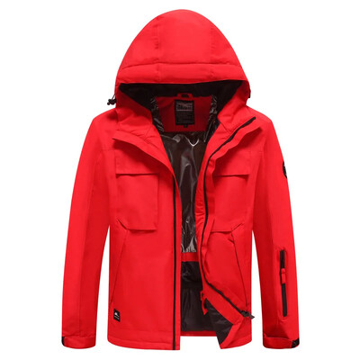 Uued suusajoped Winter Thermal Plus puuvillased kapuutsiga mantlid välitingimustes tuulekindlad hingavad sportlikud lumelauariided, naised, mehed