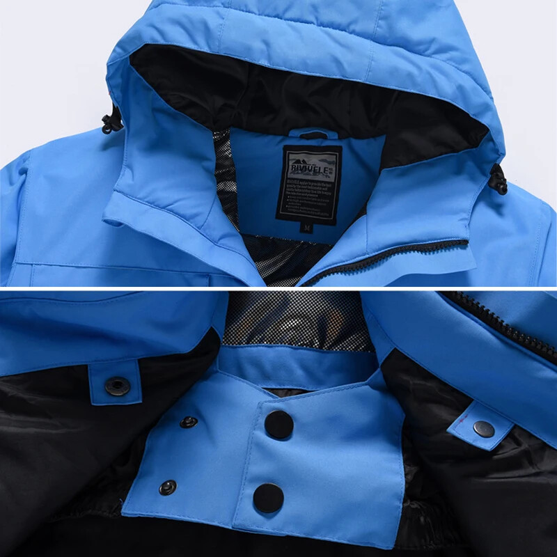Uued suusajoped Winter Thermal Plus puuvillased kapuutsiga mantlid välitingimustes tuulekindlad hingavad sportlikud lumelauariided, naised, mehed