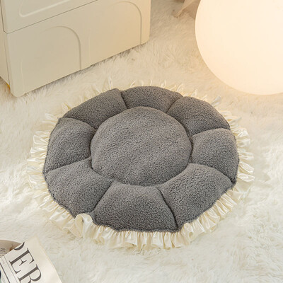 Apaļa, gara suņu gulta, noņemams mazgājams mājdzīvnieku paklājiņš ziemas silts guļošs kaķis ligzda mīksts groza spilvens pārnēsājams