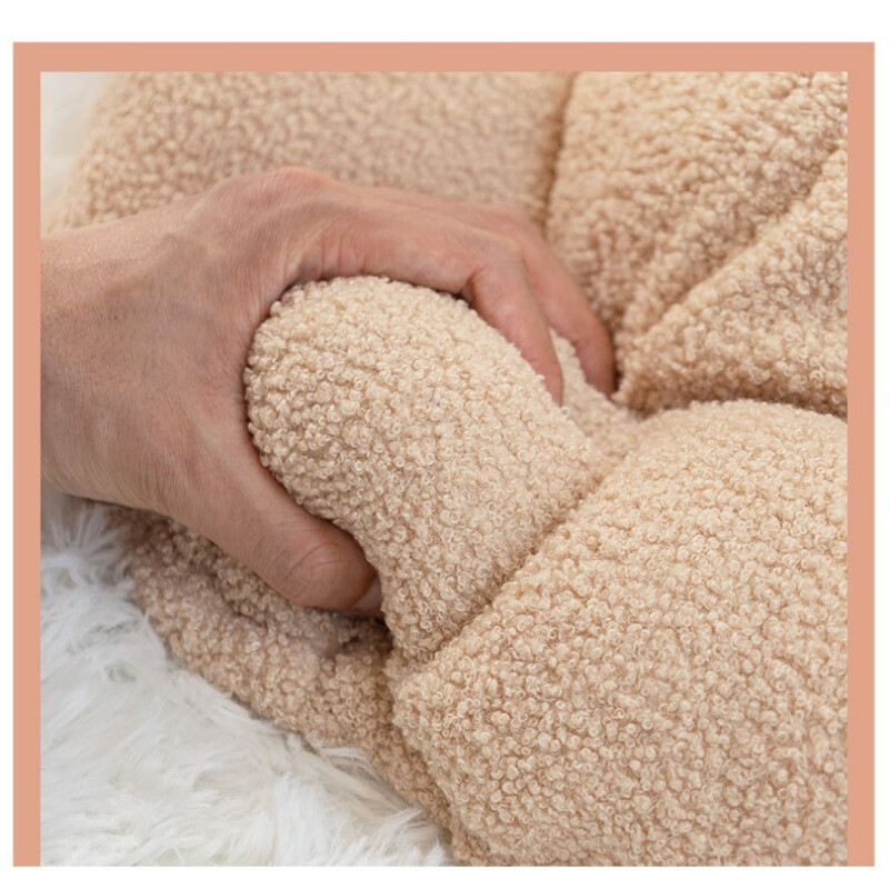 Apaļa, gara suņu gulta, noņemams mazgājams mājdzīvnieku paklājiņš ziemas silts guļošs kaķis ligzda mīksts groza spilvens pārnēsājams