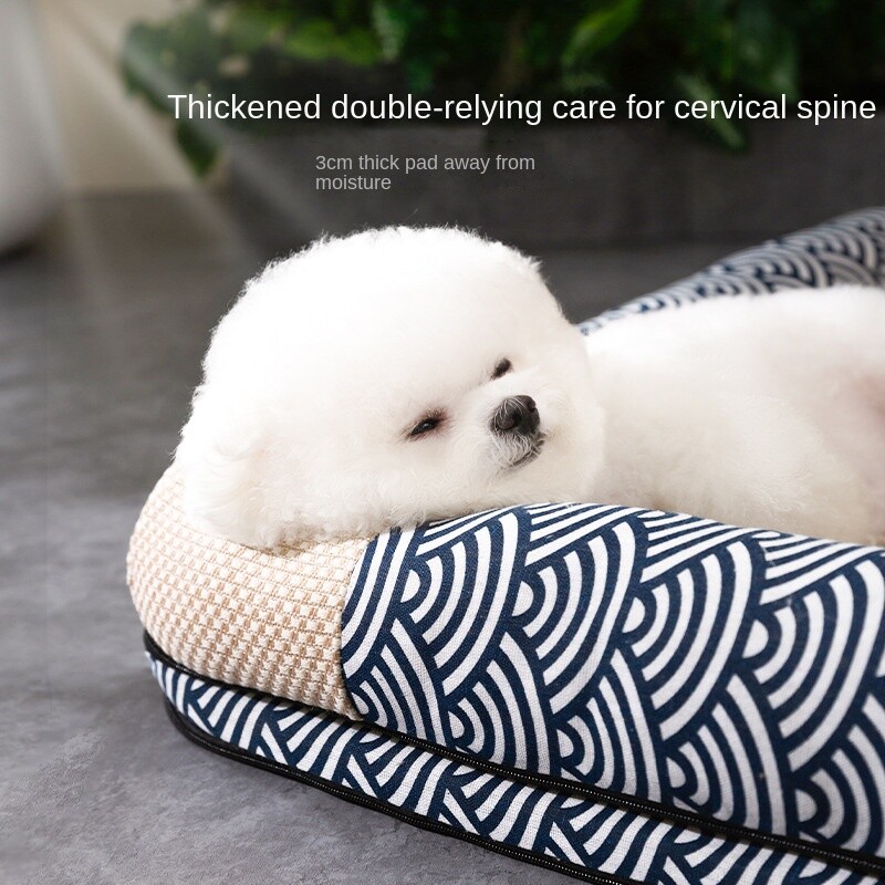 Ljetni jastuk za ledeni krevet za pse Cool Uklonjivi perivi rashladni tepih od ratana za spavanje Prozračna podloga za mačke Vodootporna otpornost na habanje
