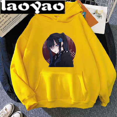 Hanorac cu glugă Kawaii Ado Singer, de primăvară, toamnă, pentru femei, gros, cald, drăguț, roz, largi, pulover Harajuku vintage