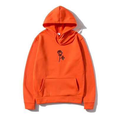 Női és Férfi Hip Hop Polár kapucnis pulóver Rózsanyomtatás Harajuku Fashion Personality Kapucnis Sportruházat utcai ruházat Pullover Hoody