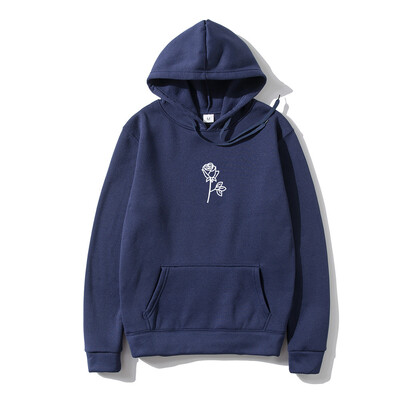 Női és Férfi Hip Hop Polár kapucnis pulóver Rózsanyomtatás Harajuku Fashion Personality Kapucnis Sportruházat utcai ruházat Pullover Hoody