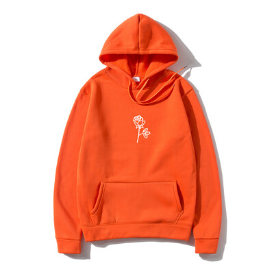 Női és Férfi Hip Hop Polár kapucnis pulóver Rózsanyomtatás Harajuku Fashion Personality Kapucnis Sportruházat utcai ruházat Pullover Hoody