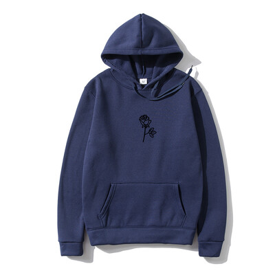 Női és Férfi Hip Hop Polár kapucnis pulóver Rózsanyomtatás Harajuku Fashion Personality Kapucnis Sportruházat utcai ruházat Pullover Hoody
