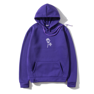 Női és Férfi Hip Hop Polár kapucnis pulóver Rózsanyomtatás Harajuku Fashion Personality Kapucnis Sportruházat utcai ruházat Pullover Hoody