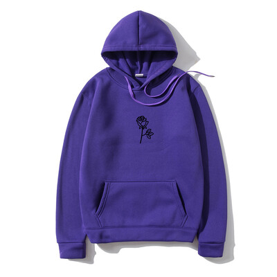 Női és Férfi Hip Hop Polár kapucnis pulóver Rózsanyomtatás Harajuku Fashion Personality Kapucnis Sportruházat utcai ruházat Pullover Hoody