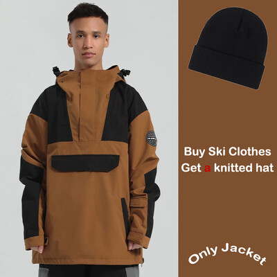 Sporta snovborda apģērbi Slēpošanas apģērbi Ziemas izolācija Vēja necaurlaidīgi sniega mēteļi Āra slēpošanas topi ar kapuci Vīriešu 2025. gada sieviešu slēpošanas jakas