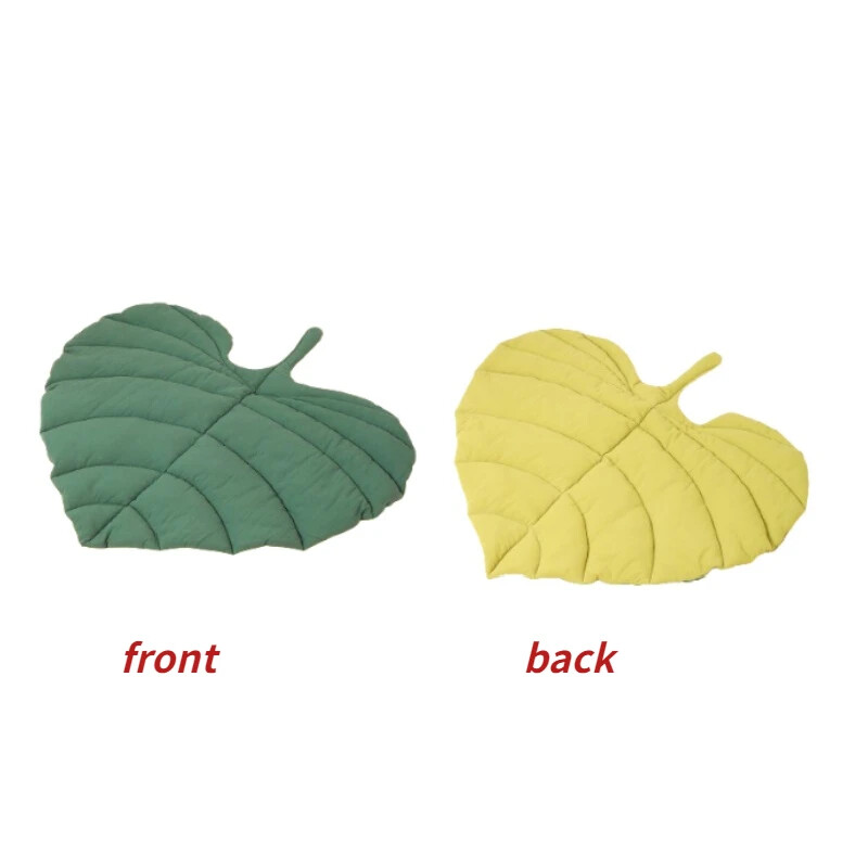 Prostirka za mačji krevet Oblik lista Pokrivač za kućne ljubimce Mekana podloga za spavanje za psiće Periva neklizajuća podna prostirka za pse Mačke Oprema za kućne ljubimce