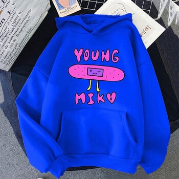 2024 Young Miko Hoodie Дамски суитшърти в ретро стил Сладък карикатурен суитшърт Есенни модни поларени дрехи Извънгабаритни дрехи с дълъг ръкав Cl