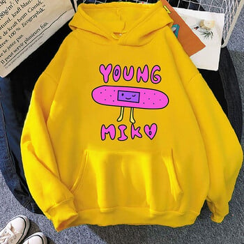 2024 Young Miko Hoodie Дамски суитшърти в ретро стил Сладък карикатурен суитшърт Есенни модни поларени дрехи Извънгабаритни дрехи с дълъг ръкав Cl