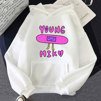 2024 Young Miko Hoodie Дамски суитшърти в ретро стил Сладък карикатурен суитшърт Есенни модни поларени дрехи Извънгабаритни дрехи с дълъг ръкав Cl