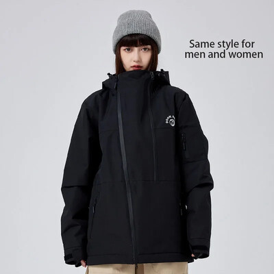 Sabiezinātas, izturīgas, siltas slēpošanas jakas 2025. g. Jaunas sieviešu vīriešu ūdensnecaurlaidīgas, vēja necaurlaidīgas snovborda topi, apģērbi āra slēpošanas mētelis