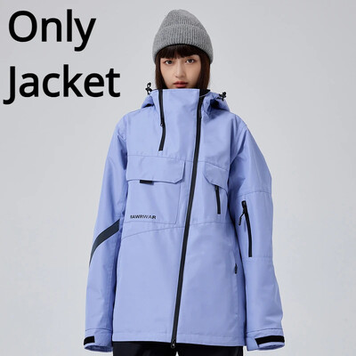 Jakna za snowboard za par Muška sportska odjeća za skijanje Široke prozračne majice za snijeg Ženska topla s pamučnim sportskim kaputom Zimska odjeća za snijeg