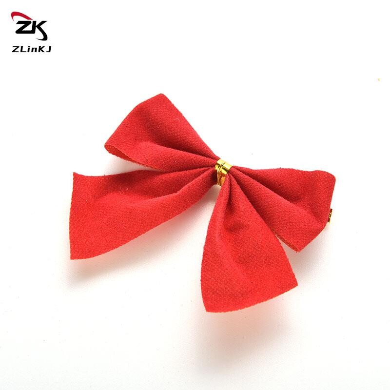 12kom male crvene mašne Ukras za sretnu Novu godinu Sretna Nova godina Božićni pribor za ukrašavanje Božićno drvce Mašna ukras