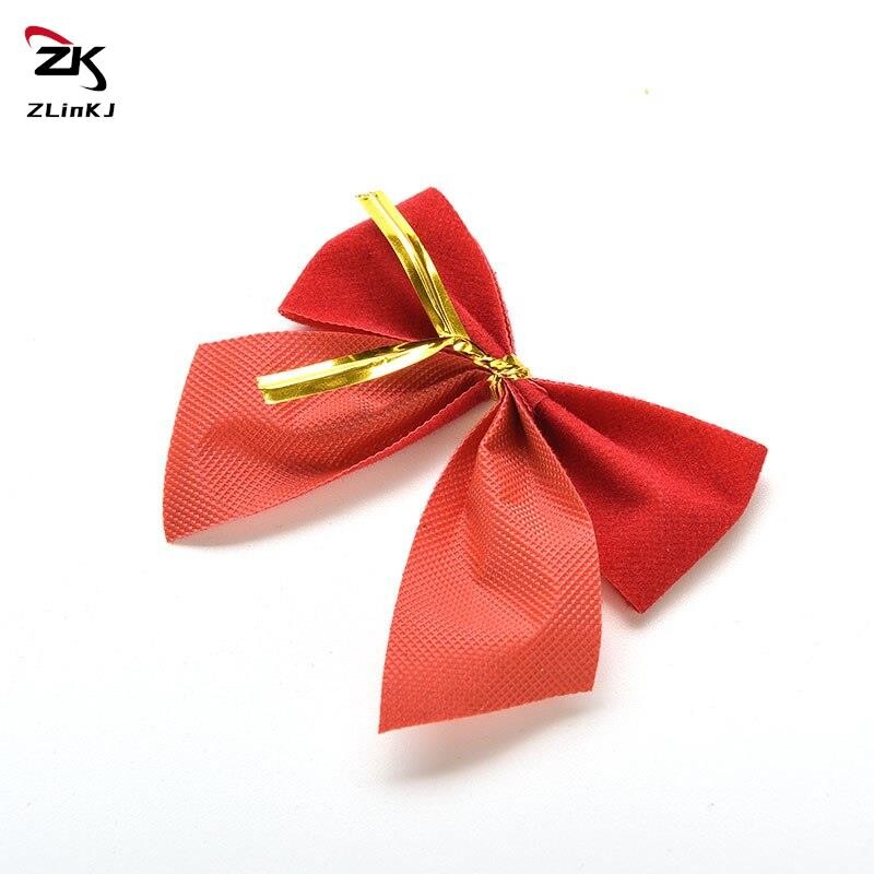 12kom male crvene mašne Ukras za sretnu Novu godinu Sretna Nova godina Božićni pribor za ukrašavanje Božićno drvce Mašna ukras