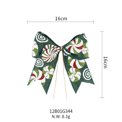 Božićni ukrasi Vrpce Poklon Mašne Kravate Girlande Mašne Svjetlucavi viseći vijenci Ukrasi za drvce Na otvorenom U zatvorenom Kućna zabava