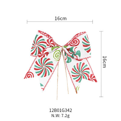 Božićni ukrasi Vrpce Poklon Mašne Kravate Girlande Mašne Svjetlucavi viseći vijenci Ukrasi za drvce Na otvorenom U zatvorenom Kućna zabava