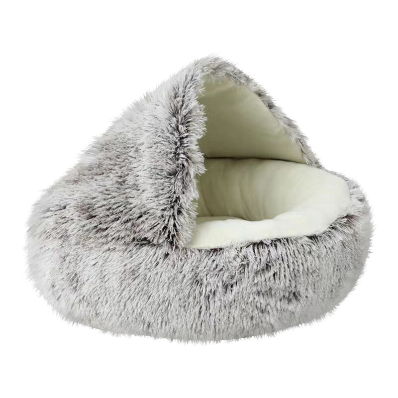 Covoraș pentru pisici Pat pentru pisici Coș de dormit confortabil lavabil Casă de pluș potrivită pentru pisici, iepuri, cobai și pisoi, câini mici