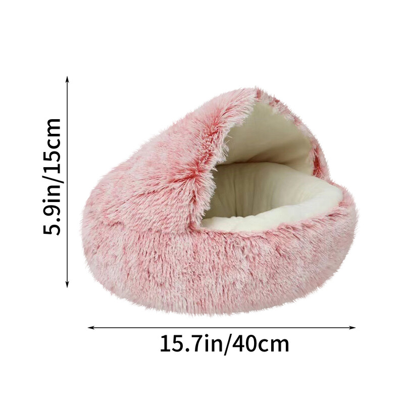 Covoraș pentru pisici Pat pentru pisici Coș de dormit confortabil lavabil Casă de pluș potrivită pentru pisici, iepuri, cobai și pisoi, câini mici