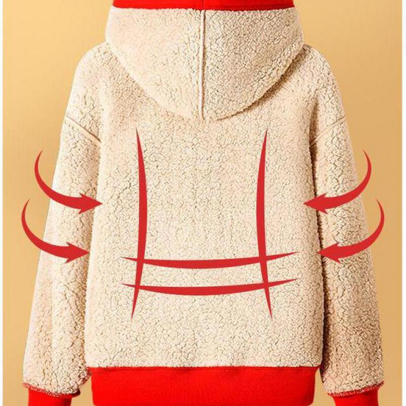 Korejski ležerni kaput Odjeća Ženska majica s kapuljačom Crna dukserica Cartoon Harajuku Dream Car Bread Sunrise Print Pulover Fleece Ženski