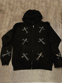 Hanorac cu glugă pentru femei, cu fermoar, încrucișat, cu strasuri, Y2k, pantaloni de jogging hip hop, pulover, moda coreeană, punk, sport