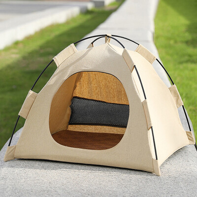 Krevet za šator za mačke za kućne ljubimce, zatvorena vodootporna kućica za spavanje za mačke, krevet za štene, odvojiva prijenosna kućica za male pse, mačke, vanjsko gnijezdo za mačke