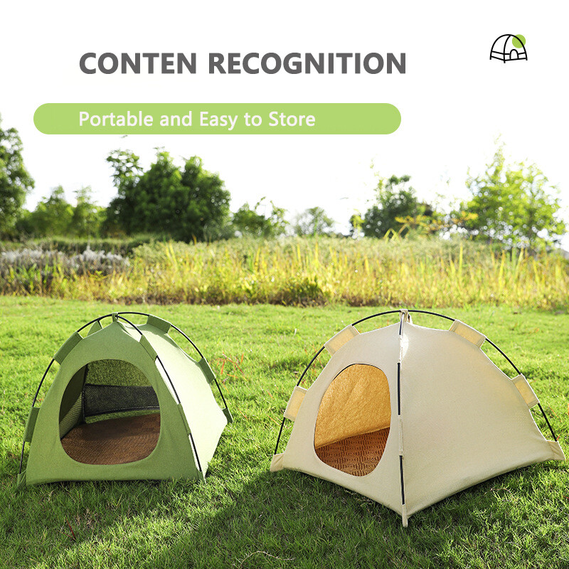 Krevet za šator za mačke za kućne ljubimce, zatvorena vodootporna kućica za spavanje za mačke, krevet za štene, odvojiva prijenosna kućica za male pse, mačke, vanjsko gnijezdo za mačke