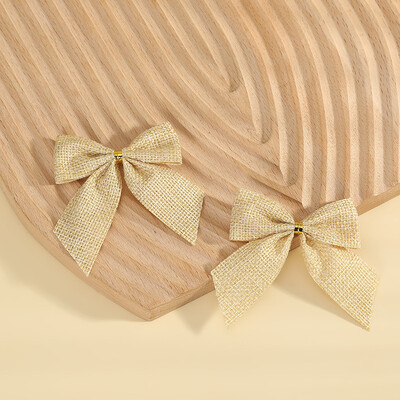 10 buc 7x7,5 cm Roșu Negru Verde Plaid Panglică Fundă Ornamente pentru Pomul de Crăciun Decorație En-gros Cravată Cravată