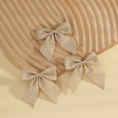 10 buc 7x7,5 cm Roșu Negru Verde Plaid Panglică Fundă Ornamente pentru Pomul de Crăciun Decorație En-gros Cravată Cravată