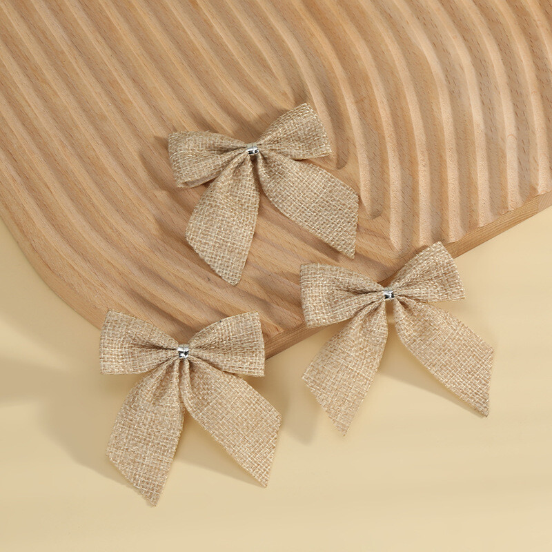 10 buc 7x7,5 cm Roșu Negru Verde Plaid Panglică Fundă Ornamente pentru Pomul de Crăciun Decorație En-gros Cravată Cravată