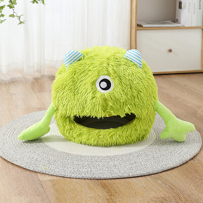 Plüss macskaágy télen meleg macskaház Kényelmes alvóágy cicának Levehető Mosható Rajzfilm Macskák Kennel Kisállatkellékek