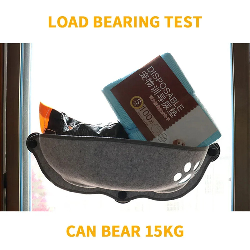 Hamac pentru fereastră pentru pisici cu ventuze puternice pentru pisici pentru animale de companie, agățat pentru pat de dormit, depozitare pentru animale de companie, cușcă caldă pentru dihori, rafturi pentru pisici.