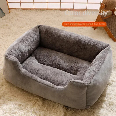 Deep Sleep Dog Bed Pet Warm Grosed t Kitten House Pet Sleep Deep Sleep Cd pentru câini Plush
