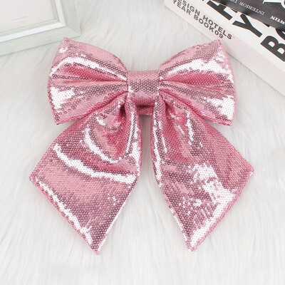 Μεγάλο χριστουγεννιάτικο φιόγκο με παγιέτες glitter διακοσμητικά παπιγιόν Στολίδι δέντρου Διακόσμηση για πάρτι γενεθλίων γάμου