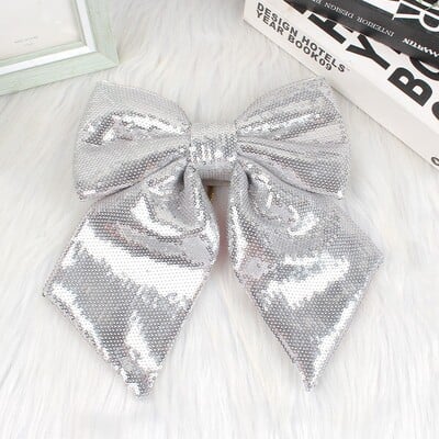 Μεγάλο χριστουγεννιάτικο φιόγκο με παγιέτες glitter διακοσμητικά παπιγιόν Στολίδι δέντρου Διακόσμηση για πάρτι γενεθλίων γάμου