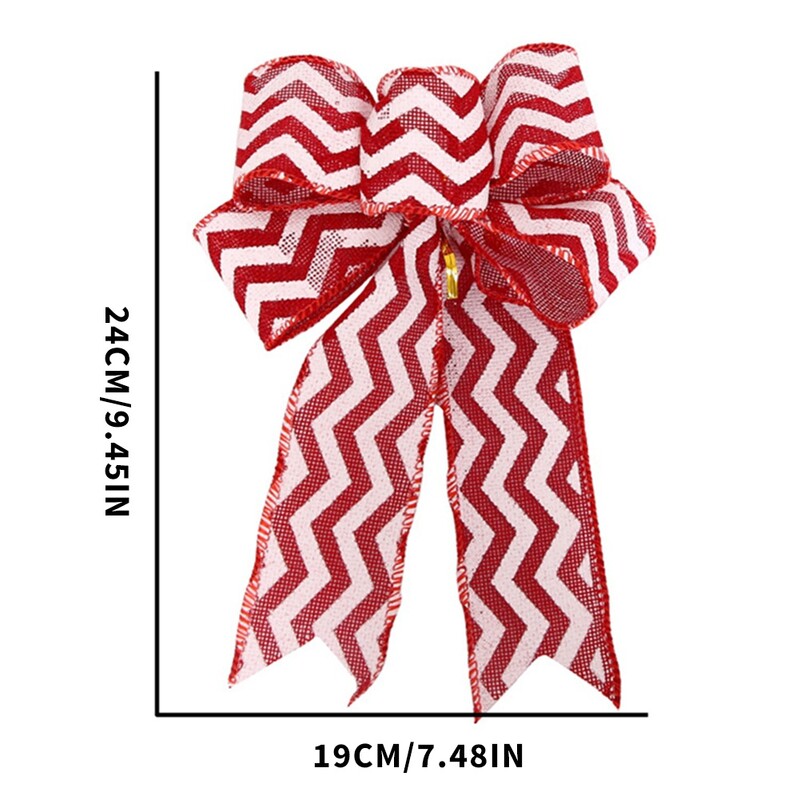 1PC lenjerie de decorare de Crăciun funde Decoratiuni de Crăciun lucrate manual Coronițe de decorare pentru blaturi de brad Decor pentru brad de Crăciun funde de pălării