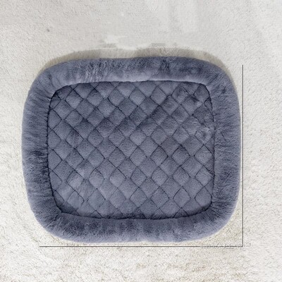 Deblji plišani krevet za mačke Mekani topli četvrtasti bež sivo ružičasti jastuk za pse Kauč za spavanje za mačke Sfinks Mačiće Zalihe zimi