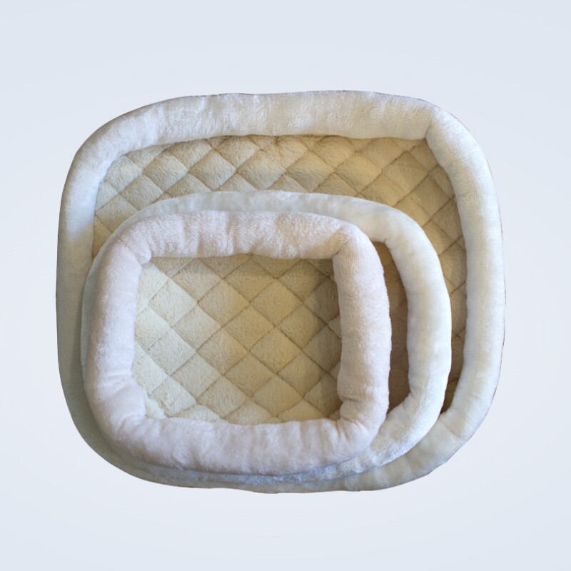 Deblji plišani krevet za mačke Mekani topli četvrtasti bež sivo ružičasti jastuk za pse Kauč za spavanje za mačke Sfinks Mačiće Zalihe zimi