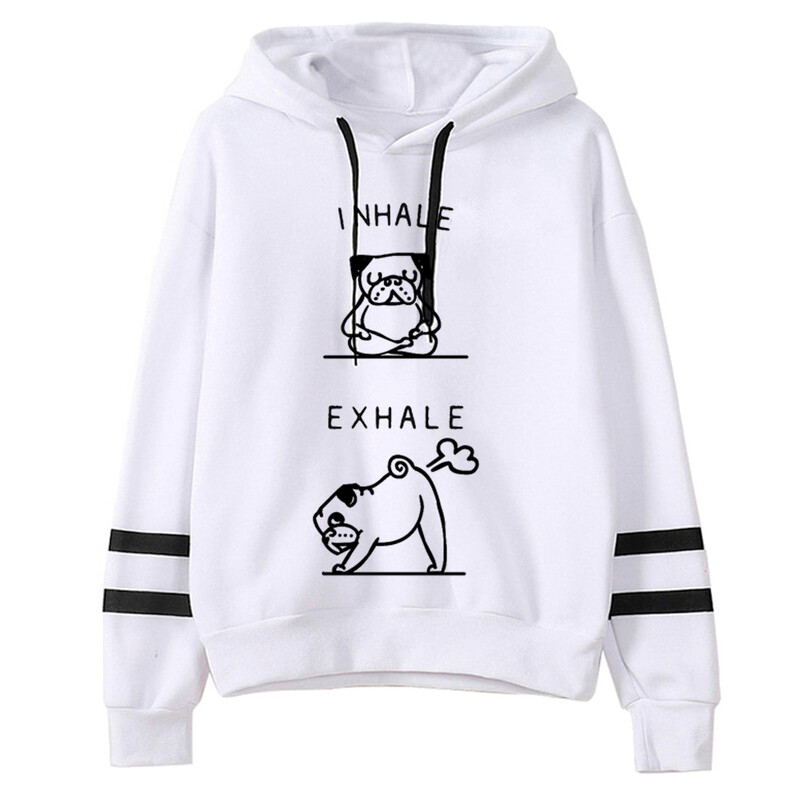 Pug hanorace femei stil coreean hanorace estetice femei îmbrăcăminte stil coreean