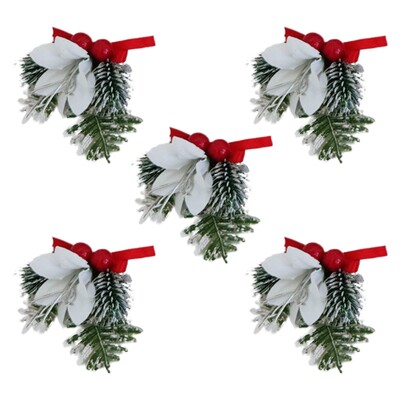 2024 új karácsonyfadísz Műkarácsonyi növény Karácsonyi akasztós dísz barkácsoláshoz karácsonyi koszorú esküvői dekorációhoz