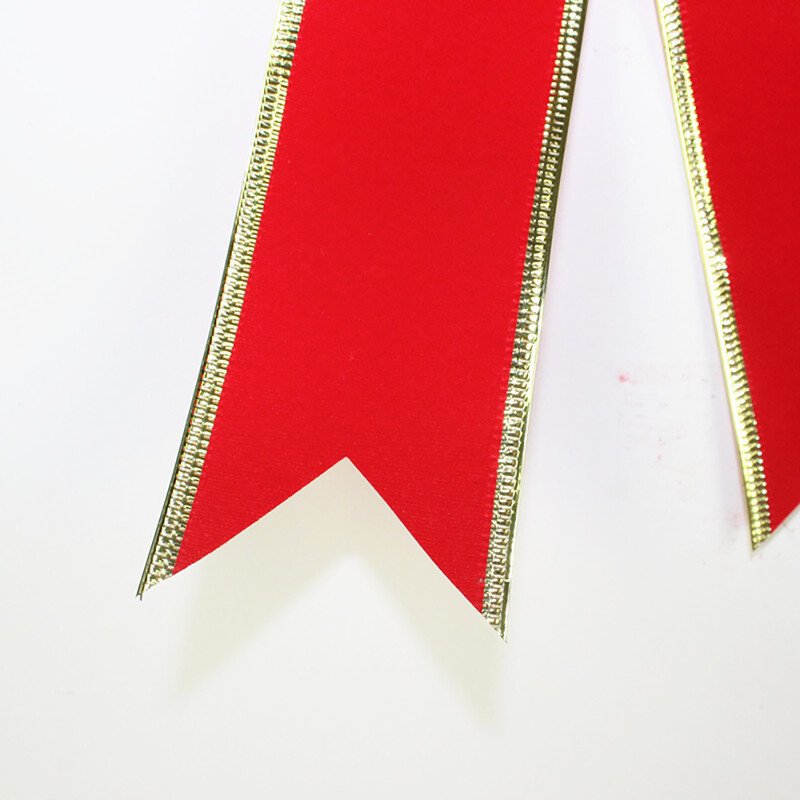 25cm Κόκκινο, Βελούδινη Κορδέλα, Χριστουγεννιάτικο Φιόγκο Διακόσμηση, Διακόσμηση Χριστουγεννιάτικου Δέντρου, Χριστουγεννιάτικο Φιόγκο